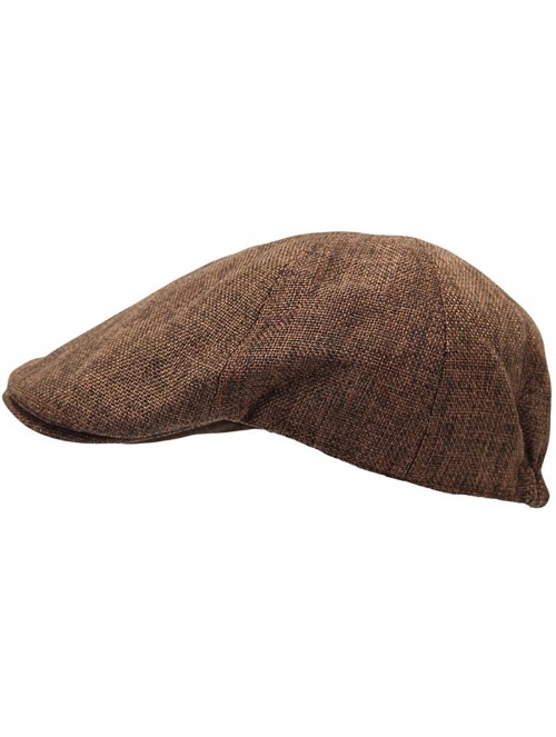 Newsboy Caps Flat Cap Summer Cool Ivy Style Neutral Color Newsboy Hat AM3998 - Easy_brown - CV18W707AK5 $17.98