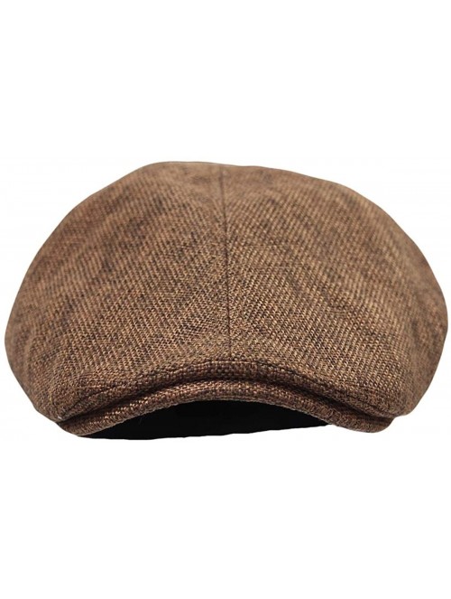 Newsboy Caps Flat Cap Summer Cool Ivy Style Neutral Color Newsboy Hat AM3998 - Easy_brown - CV18W707AK5 $17.98