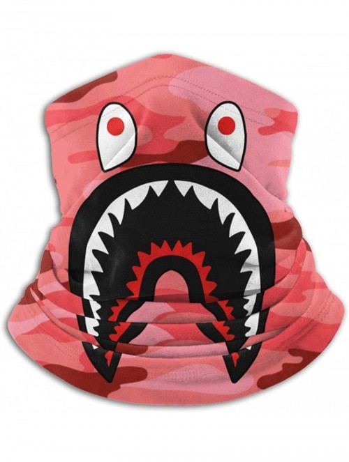 Balaclavas Bape Shark Half Blue Camo Neck Gaiter Warmer Windproof Mask Dust Face Clothing Free UV Face Mask - CQ1970G5CLG $17.03