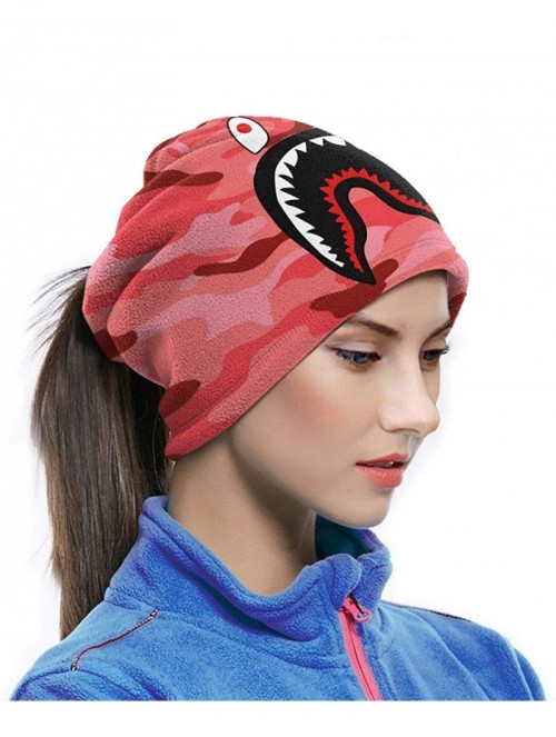 Balaclavas Bape Shark Half Blue Camo Neck Gaiter Warmer Windproof Mask Dust Face Clothing Free UV Face Mask - CQ1970G5CLG $17.03