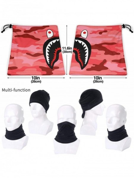 Balaclavas Bape Shark Half Blue Camo Neck Gaiter Warmer Windproof Mask Dust Face Clothing Free UV Face Mask - CQ1970G5CLG $17.03