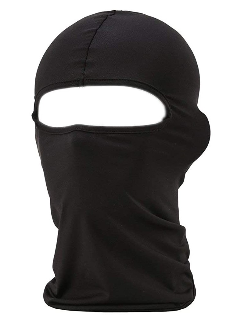 Balaclavas Multifunction Lycra Balaclava - Motorcycle Ski Cycling Full Face Mask-One Size - Black - CM1253JDX9T $11.40