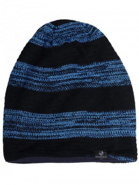 Skullies & Beanies Men Slouch Beanie Knit Long Oversized Skull Cap for Winter Summer N010 - B306-blue - C418HYQSS7K $14.35