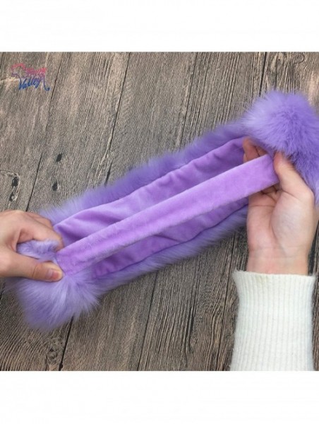 Cold Weather Headbands Faux Fur Headband with Elastic for Women's Winter Earwarmer Earmuff Hat Coldweather Accessories - Lave...