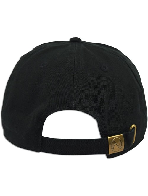 Baseball Caps Melanin Embroidered Dad Cap Hat Adjustable - Black - CW180TAHNXT $13.77