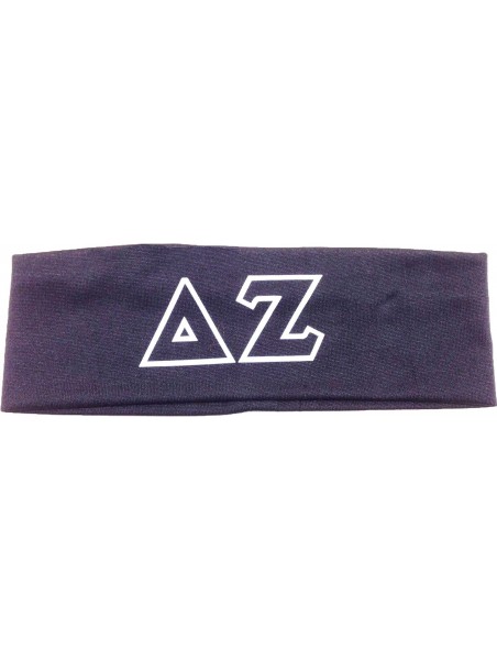 Headbands Delta Zeta Sorority Greek Letters Headband - Grey - C211JX9HJ23 $20.65