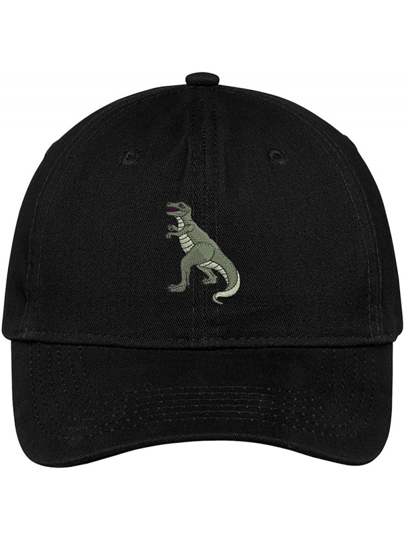 Baseball Caps T Rex Dinosaur Embroidered Cap Premium Cotton Dad Hat - Black - C6182IHLKS0 $17.95