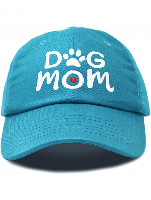 Baseball Caps Dog Mom Baseball Cap Women's Hats Dad Hat - Teal - CJ18KWHR9LH $17.70