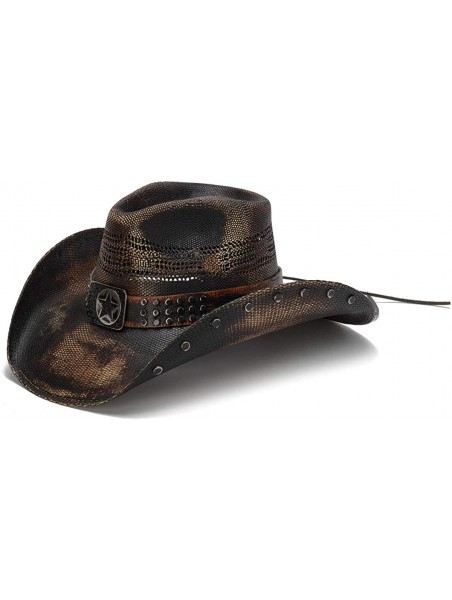 Cowboy Hats Men's Big Lone Star Studded Lone Star Western Hat - CM18OQTUULY $72.17