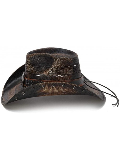 Cowboy Hats Men's Big Lone Star Studded Lone Star Western Hat - CM18OQTUULY $72.17