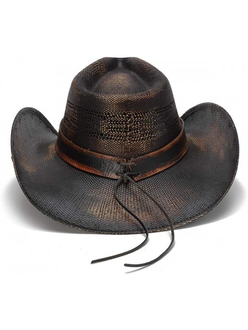 Cowboy Hats Men's Big Lone Star Studded Lone Star Western Hat - CM18OQTUULY $72.17