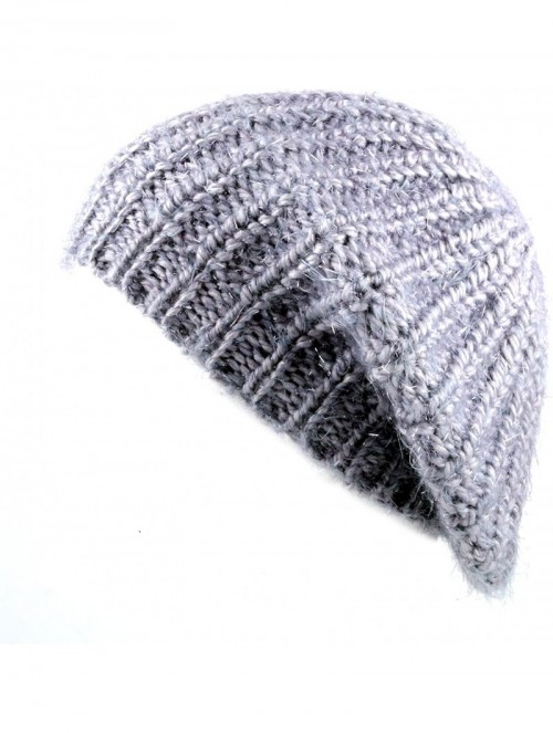 Berets Glitter Tam Beret Hat - Lavender - CE12745C9V3 $12.27