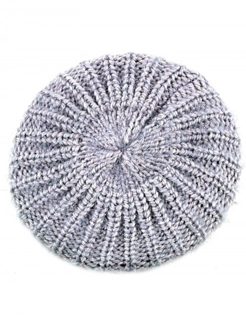 Berets Glitter Tam Beret Hat - Lavender - CE12745C9V3 $12.27