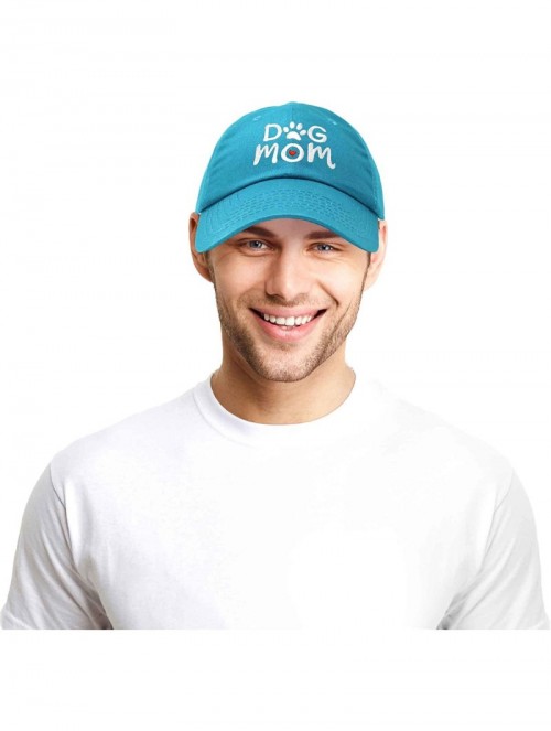 Baseball Caps Dog Mom Baseball Cap Women's Hats Dad Hat - Teal - CJ18KWHR9LH $17.70