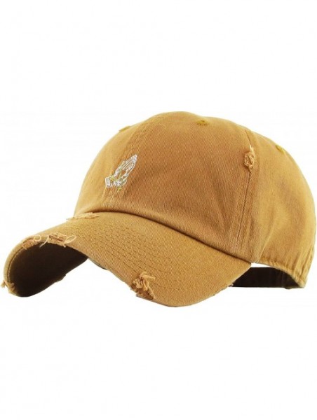 Baseball Caps Praying Hands Rosary Savage Dad Hat Baseball Cap Unconstructed Polo Style Adjustable - CM183ZU930G $13.73