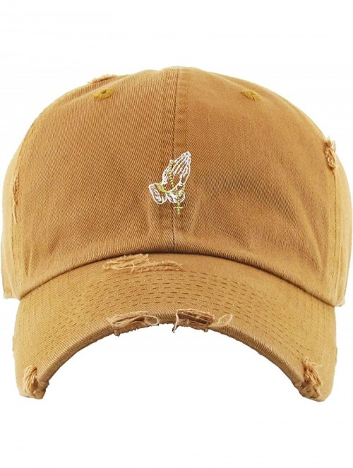 Baseball Caps Praying Hands Rosary Savage Dad Hat Baseball Cap Unconstructed Polo Style Adjustable - CM183ZU930G $13.73