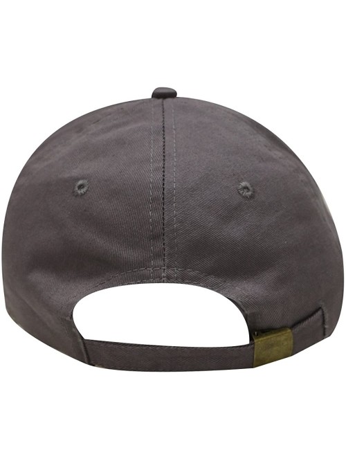 Baseball Caps Earth Cotton Baseball Dad Cap - Dark Grey - CX17YQO24YA $13.40