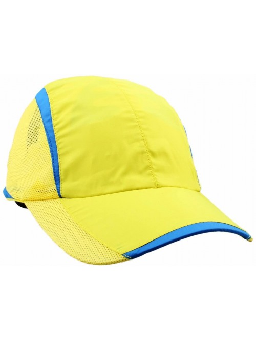 Baseball Caps Baseball Cap Hat-Running Golf Caps Sports Sun Hats Quick Dry Lightweight Ultra Thin - 01-yellow - C912HWE89KB $...