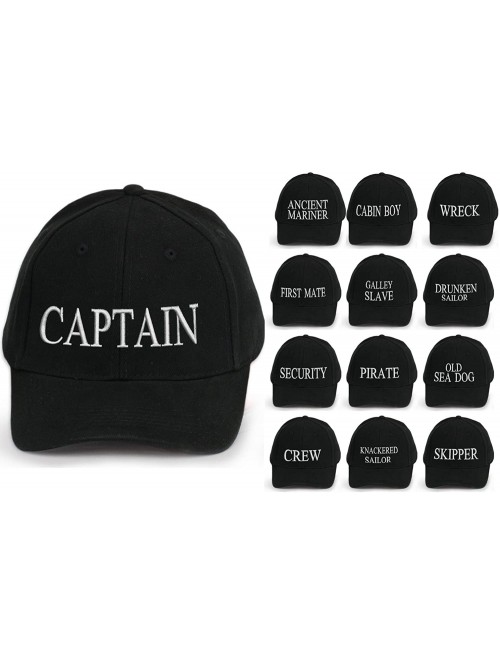 Baseball Caps 4sold Yachting Baseball Inscription Lettering - Captain - CW126O4PONP $14.39