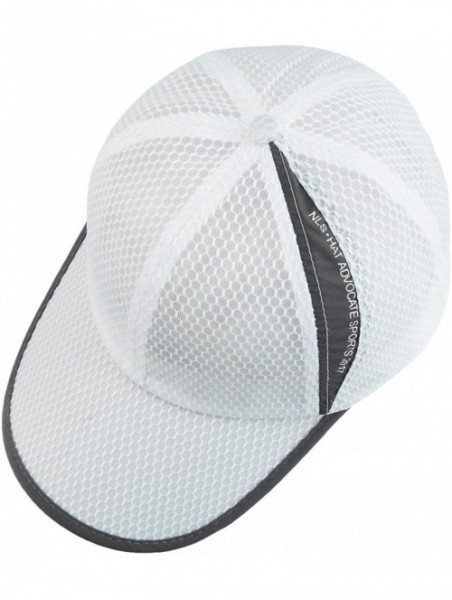 Baseball Caps Sport Sun Hat- Adjustable Baseball Cap Dry Quick Weightlight Mesh Hats - 025-white - CU1833SHL7S $13.77