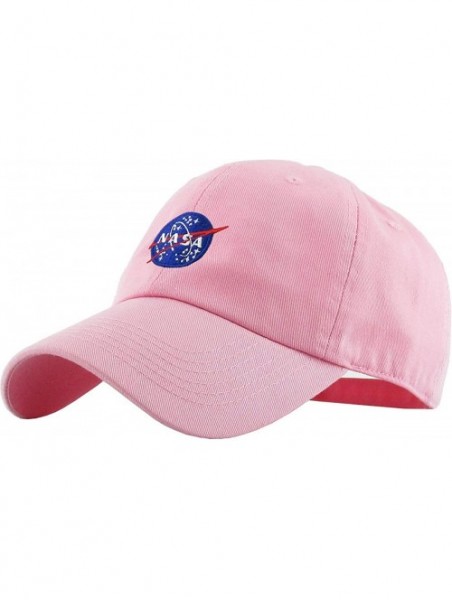 Baseball Caps Vintage NASA Insignia Dad Hat Collection Baseball Cap Polo Style Adjustable Worm - CB17YD0R4YS $14.33