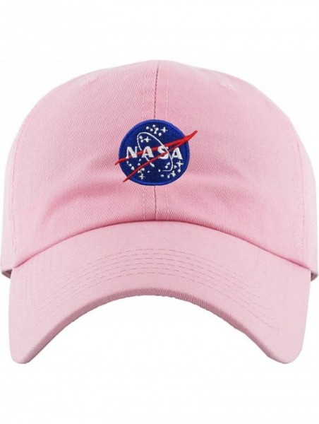 Baseball Caps Vintage NASA Insignia Dad Hat Collection Baseball Cap Polo Style Adjustable Worm - CB17YD0R4YS $14.33