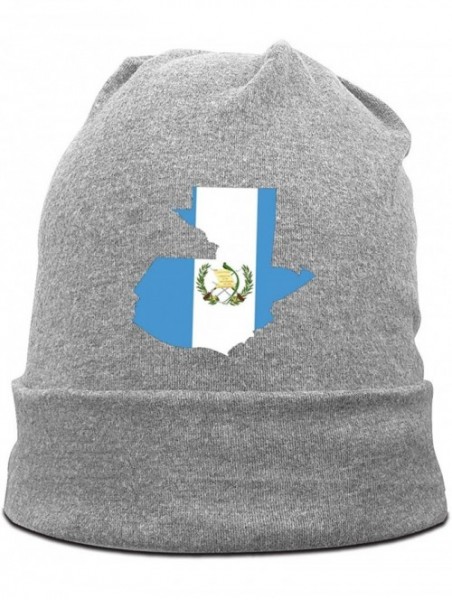 Skullies & Beanies Beautiful Sunflower Men Women Warm Beanies Cap Soft Winter Hat - Guatemala Map Flag /Gray - CH19276R37L $1...