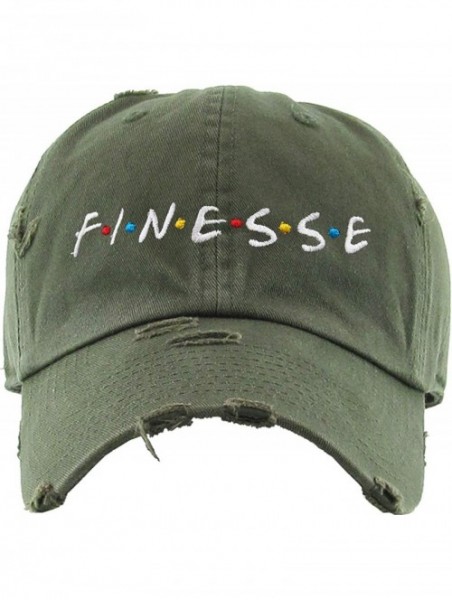 Baseball Caps Good Vibes Only Heart Breaker Daddy Dad Hat Baseball Cap Polo Style Adjustable Cotton - 04a) Finesse Olive - C3...