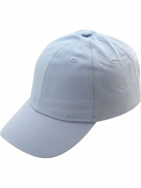 Baseball Caps Unisex Stone Washed Cotton Baseball Cap Adjustable Size - Light Blue - CG12HN55TX9 $12.03