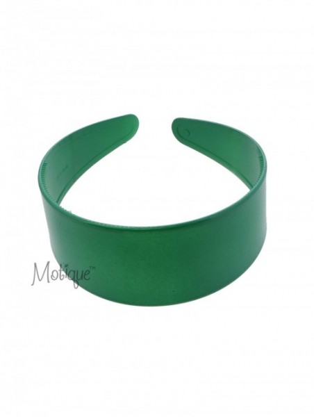 Headbands Kelly Green 2 Inch Hard Plastic Headband with Teeth - Green - CN121UHE9NH $10.37