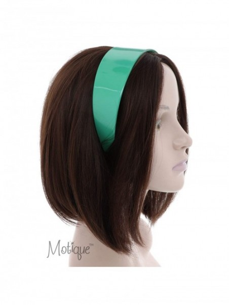 Headbands Kelly Green 2 Inch Hard Plastic Headband with Teeth - Green - CN121UHE9NH $10.37