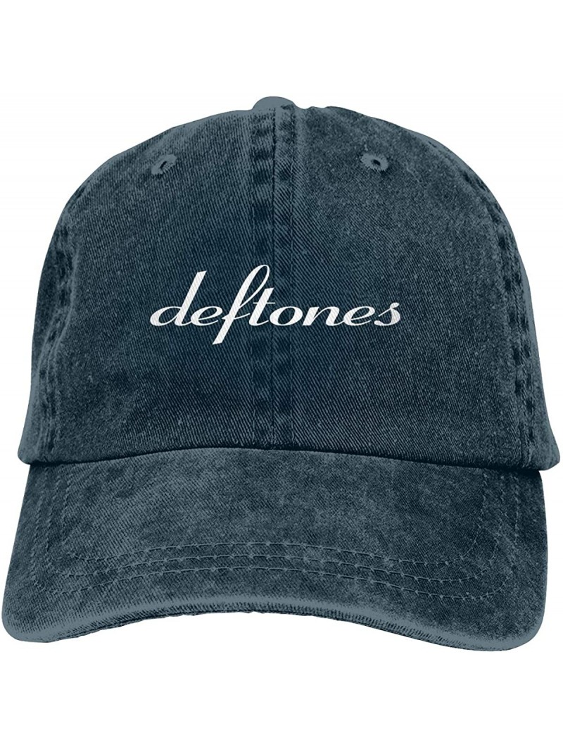 Baseball Caps Custom Deftones Adult Cowboy Hat Baseball Cap Adjustable Athletic Customized Awesome Hat - Navy - CN18NLC4YDX $...