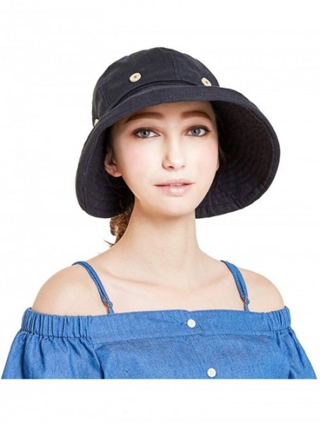 Sun Hats Adjustable Outdoor Protection Foldable Ponytail - Black - CZ18S4I73AK $13.52