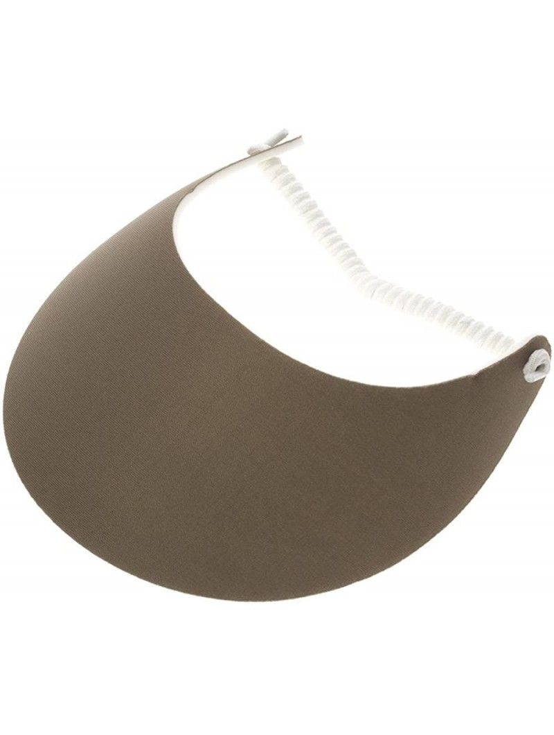 Visors Spring Lace Adjustable Sport Sun Visor - Khaki - CA18CA5QXCU $10.15