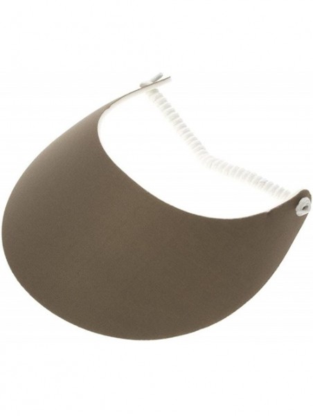 Visors Spring Lace Adjustable Sport Sun Visor - Khaki - CA18CA5QXCU $10.15