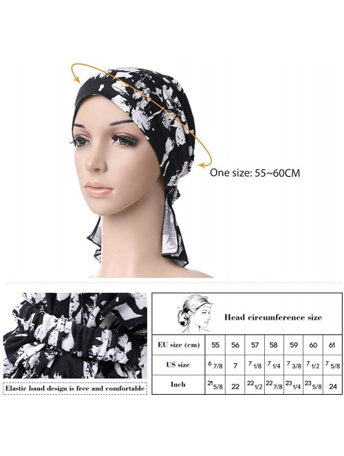 Skullies & Beanies Headwrap Cover Sleep Cap for Women Patient Chemo Scarf Soft Stretch Breathable - 99050_coffee - C018IHH5U4...