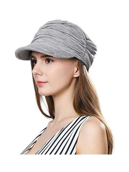 Skullies & Beanies Headwrap Cover Sleep Cap for Women Patient Chemo Scarf Soft Stretch Breathable - 1085_gray - CI18T6M06EM $...