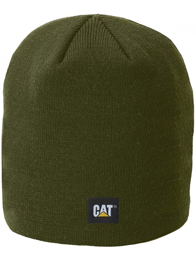 Baseball Caps Men's Logo Knit Cap - Army Moss - C712LUZEIYJ $21.20