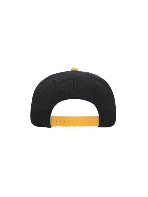 Baseball Caps Custom Snapback Hat Otto Embroidered Your Own Text Flatbill Bill Snapback - Black/Yellow Gold Bill - CJ187D2YG2...