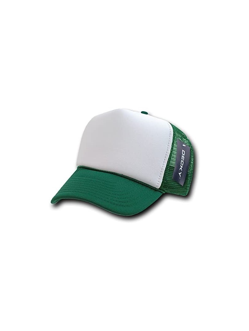 Baseball Caps Two Tone Trucker Cap - Dark Green - C5118GI70MB $14.01