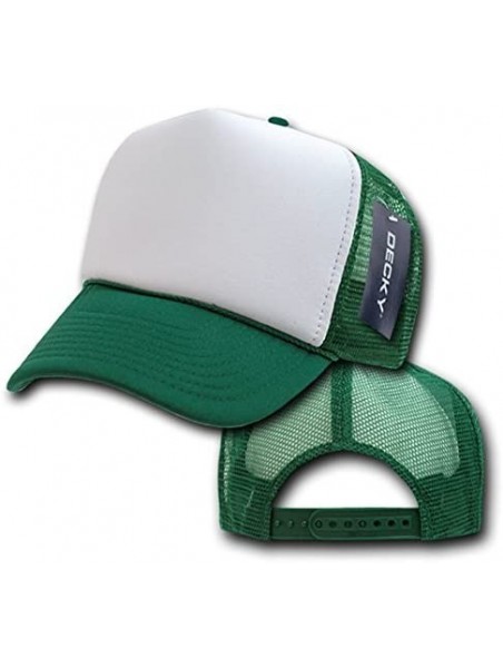 Baseball Caps Two Tone Trucker Cap - Dark Green - C5118GI70MB $14.01