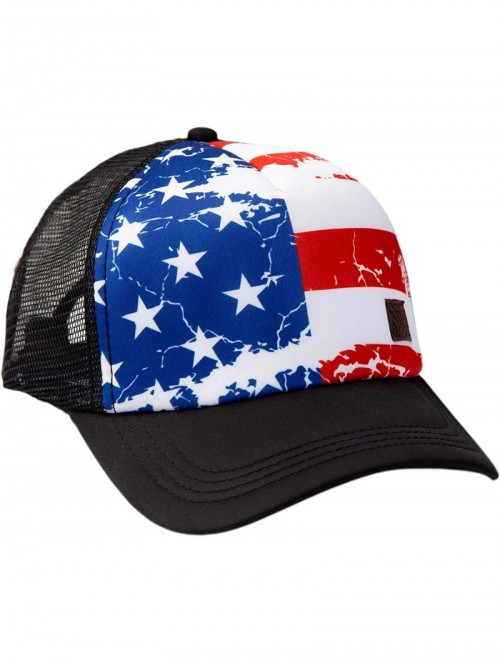 Baseball Caps Graphic Trucker Hat Unisex - American Flag - CA18ZDU0UKM $32.50