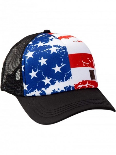 Baseball Caps Graphic Trucker Hat Unisex - American Flag - CA18ZDU0UKM $32.50