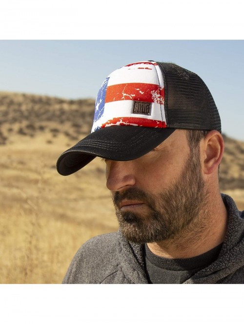 Baseball Caps Graphic Trucker Hat Unisex - American Flag - CA18ZDU0UKM $32.50