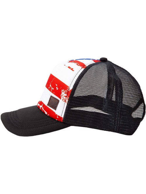 Baseball Caps Graphic Trucker Hat Unisex - American Flag - CA18ZDU0UKM $32.50