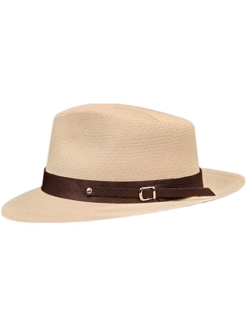 Cowboy Hats (1" & .5") Embossed Patterned Leather Panama Hat Band - "1"" Dark Brown Points" - CK18WILWT6G $14.89