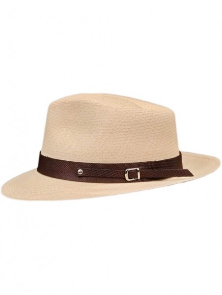 Cowboy Hats (1" & .5") Embossed Patterned Leather Panama Hat Band - "1"" Dark Brown Points" - CK18WILWT6G $14.89