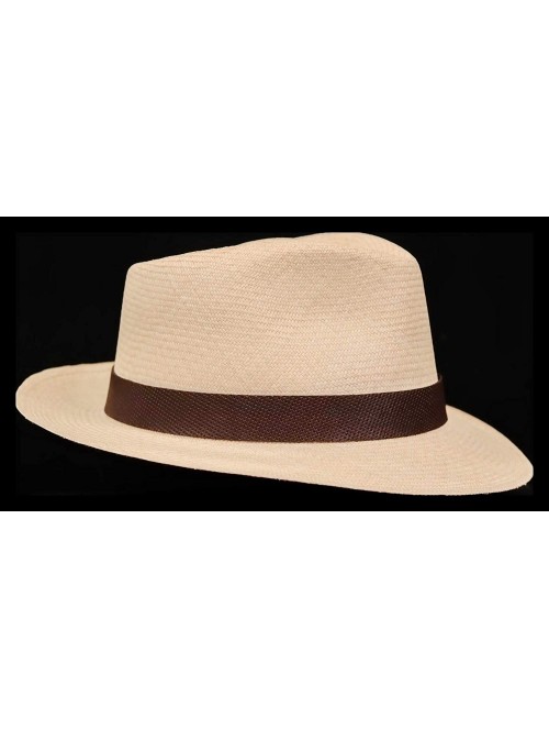 Cowboy Hats (1" & .5") Embossed Patterned Leather Panama Hat Band - "1"" Dark Brown Points" - CK18WILWT6G $14.89