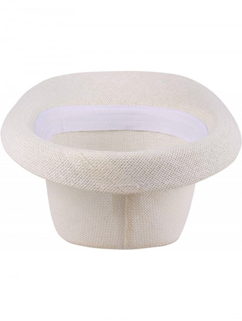 Fedoras Unisex Vintage Fedora Hat Classic Timeless Light Weight - 2119 - White - CZ18HDD5TU8 $18.86