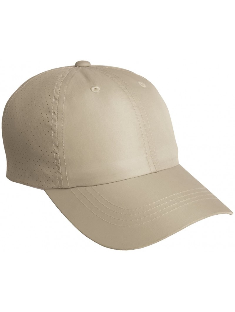 Baseball Caps Men's Perforated Cap - Stone - C211NGRDFNP $12.42